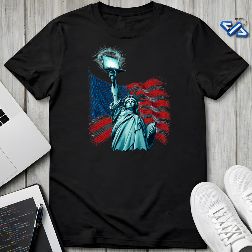 Liberty Laptop T-Shirt