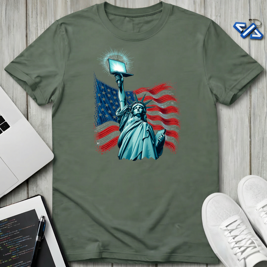 Liberty Laptop T-Shirt