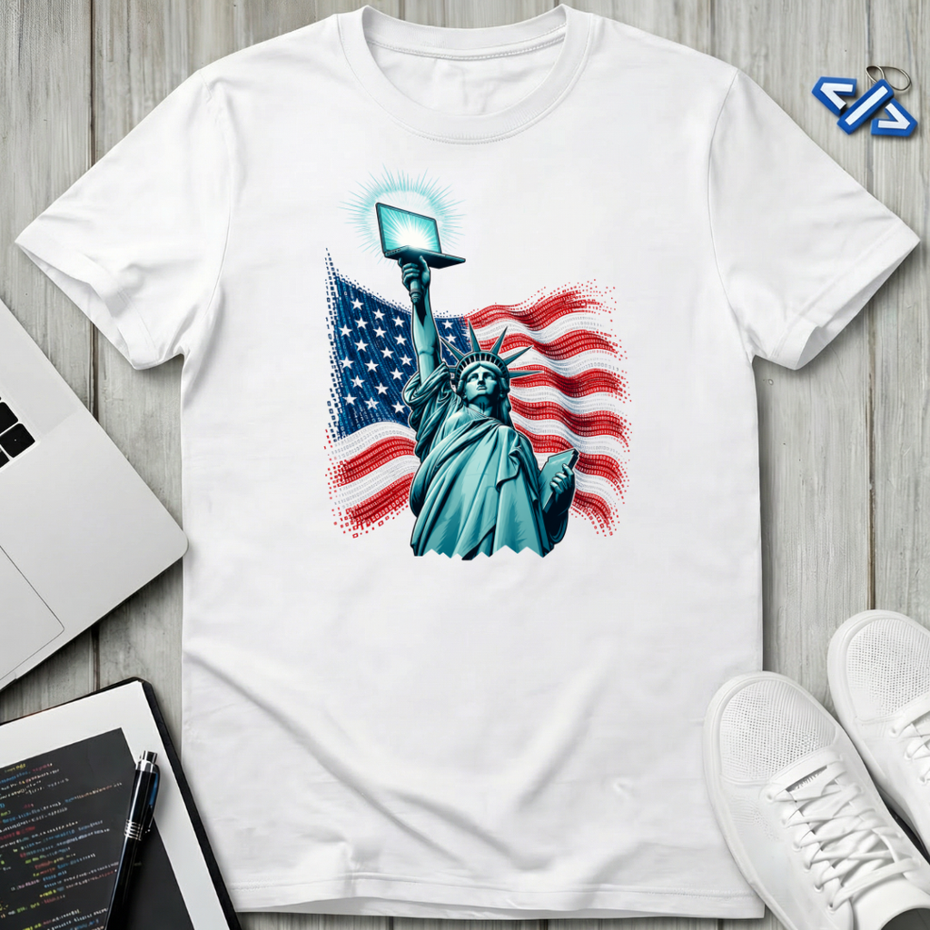 Liberty Laptop T-Shirt