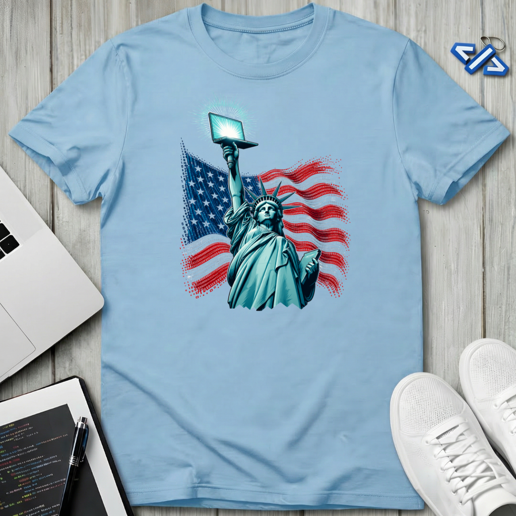 Liberty Laptop T-Shirt