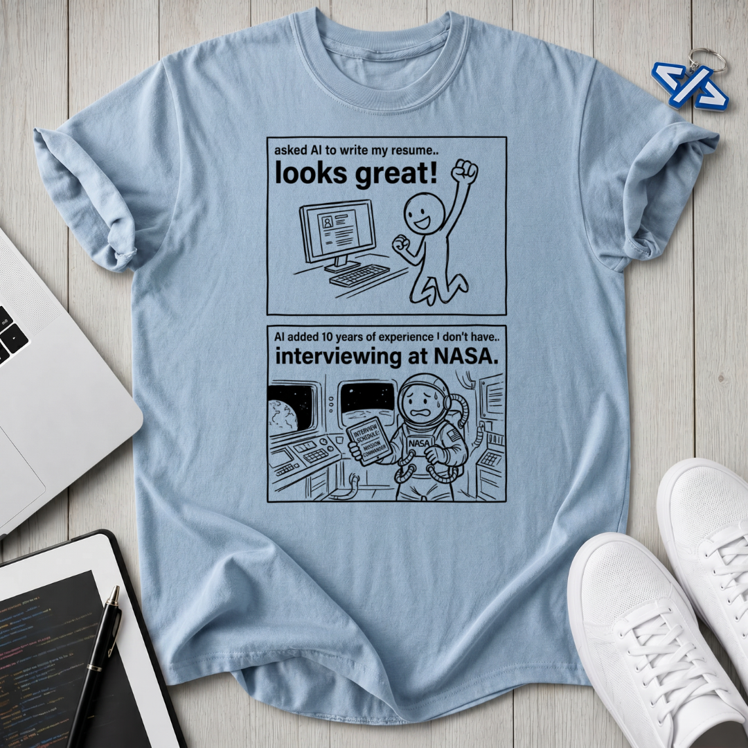 NASA Resume T-Shirt