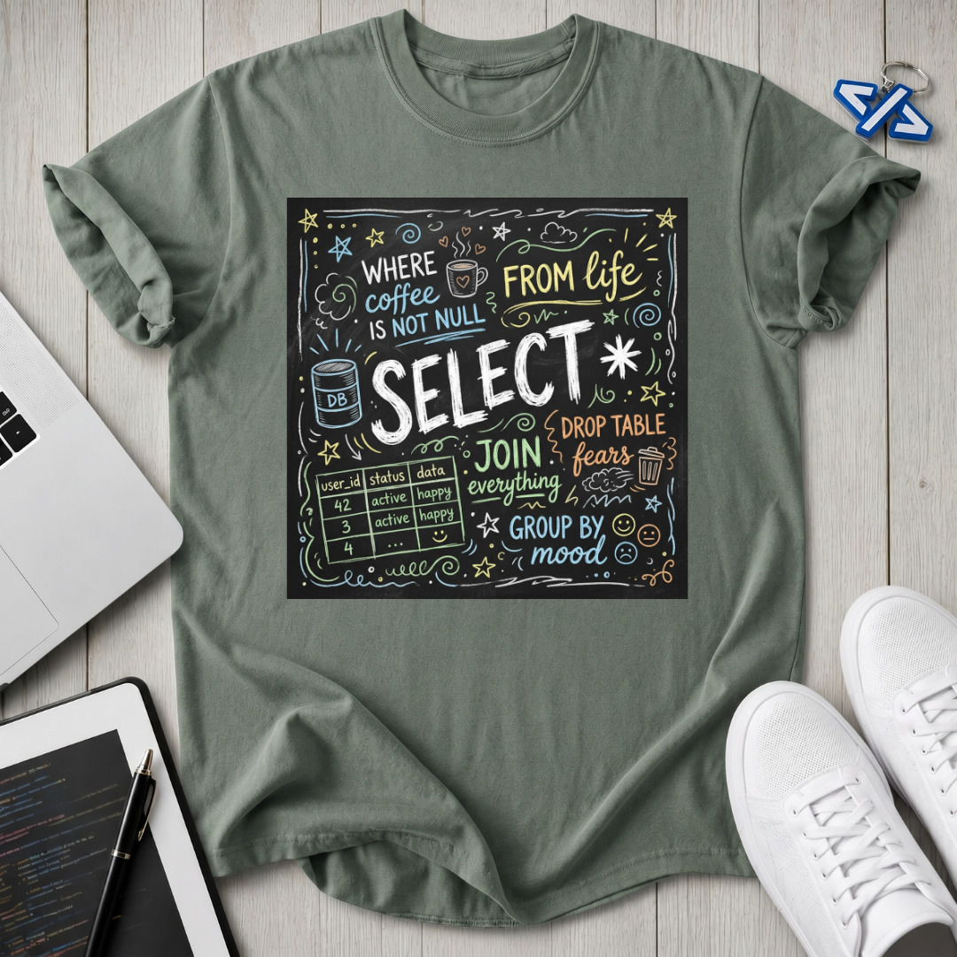 SQL Chalk T-Shirt