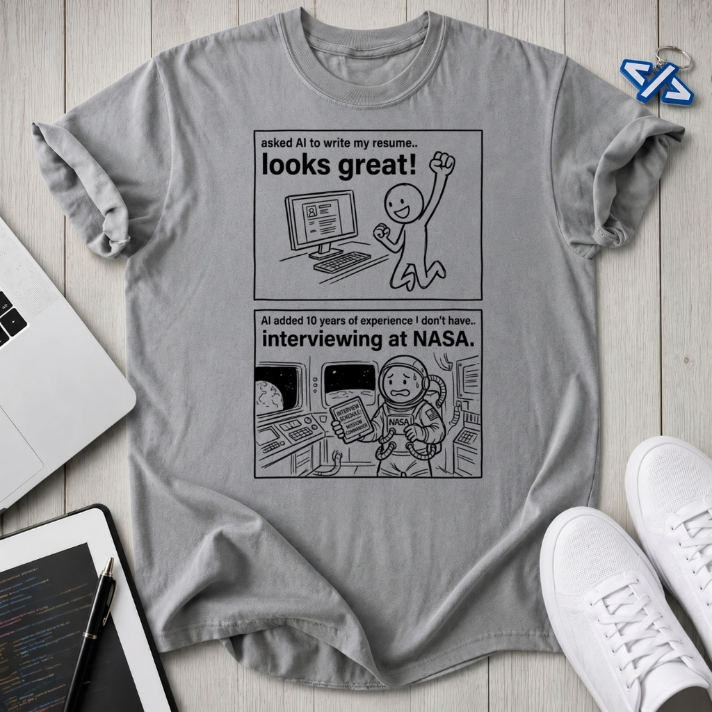 NASA Resume T-Shirt