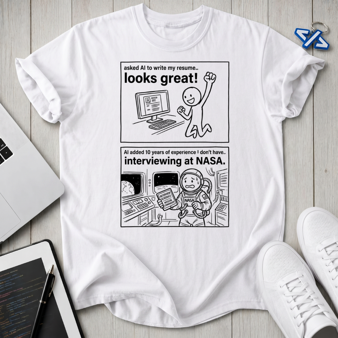 NASA Resume T-Shirt